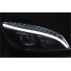 Lampy przód Mercedes C-klasa W204 07-10 LED BLACK diodowe LPMEB5
