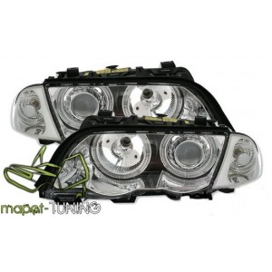 BMW E46 Sedan / Touring 98-01 Angel Eyes CHROM Ringi CCFL LPBM6