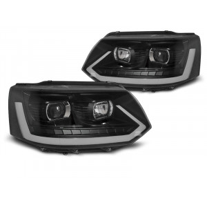 VW T5 2010- BLACK LED DRL - diodowe / dynamiczne kierunkowskazy LPVWR7
