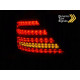 Mercedes S-klasa (W221) red / white LED Dynamiczne - DIODOWE LDMED0