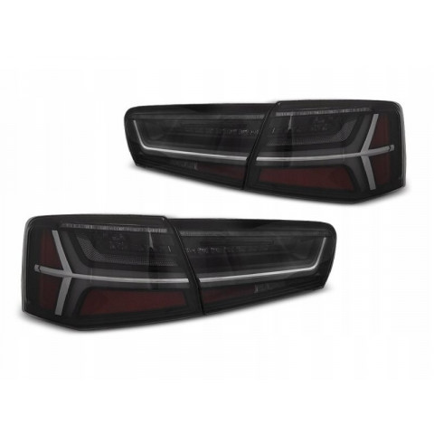 Lampy tył Audi A6 C7 4G Sedan - BLACK LED BAR dynamiczne diodowe LDAUG1