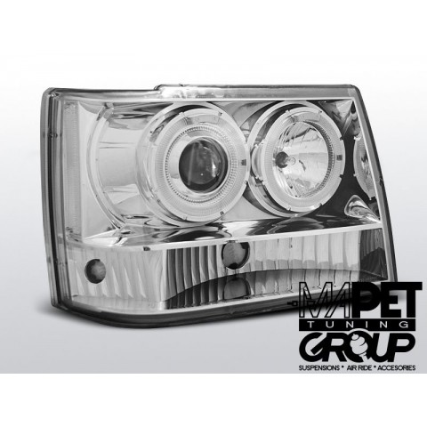 Reflektory JEEP GRAND CHEROKEE 93-98 CHROM Angel Eyes LPCH11