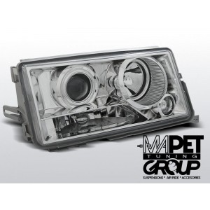 Mercedes W201 190 82-93 CHROM CLEAR soczewkowe LPME45