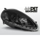 Lampy przód Fiat Grande Punto 05-08 - BLACK LED - diodowe LPFI06