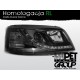 Lampy przód VW T5 03-09 BLACK LED DRL - diodowe światła dzienne LPVWJ9