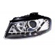 Lampy przód Audi A3 8P 03-08 LED BLACK - diodowe LPAU24 DEPO