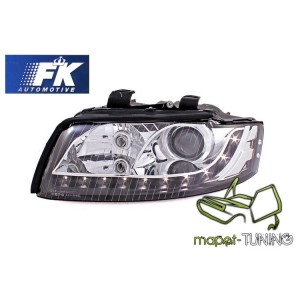 Audi A4 B6 8E 00-04 BLACK LED Bi-halogen LPAU64 DEPO