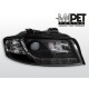 Lampy przód Audi A4 B6 8E 00-04 BLACK LED LPAU32