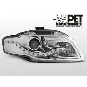 Audi A4 B7 04-08 CHROM LED diodowe Bi-halogen LPAU51