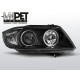 Lampy przód BMW E90 / E91 Angel Eyes BLACK Ringi CCFL LPBM62