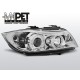 Lampy przód BMW E90 / E91 Angel Eyes CHROM Ringi LPBM75
