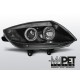 Lampy przód BMW Z4 - Angel Eyes BLACK czarne Ringi LPBM78