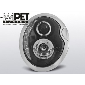 Mini Cooper 01-06 Angel Eyes BLACK LED + ringi LPMC04