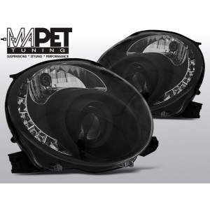 Reflektory FIAT 500 07- BLACK LED diodowe LPFI24