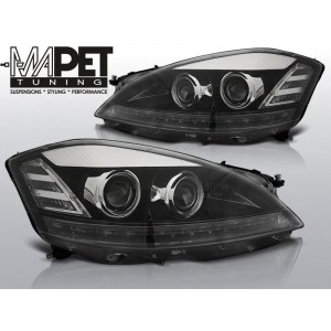 Mercedes S-klasa W221 05- Xenon LED BLACK diodowe z doświetlaniem zakrętów LPMEA2