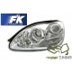 Lampy przód Mercedes S-klasa W220 98-02 CHROM soczewkowe H7 DEPO LPME79