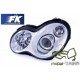 Lampy przód Mercedes C-klasa W203 clear CHROM soczewki DEPO LPME80