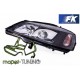 Lampy przód Opel Astra G clearglass XENON Look BLACK H7 LPOP86