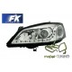 Lampy przód Opel Astra G - CHROM LED - diodowe LPOP81 DEPO