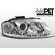 Lampy przód Audi A3 8P 03-08 CHROM LED - diodowe LPAU43