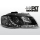 Lampy przód Audi A3 8P 03-08 BLACK LED - diodowe LPAU44