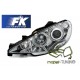 Lampy przód Peugeot 206 98- Clearglass Angel Eyes Chrom - DEPO LPPE26
