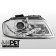 Lampy przód Audi A3 03-08 CHROM LED BI-HALOGEN LPAU53