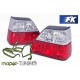 Lampy tył VW Golf 2 clear Red / White Czerwono - Białe LTVW95 DEPO