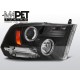Lampy przód DODGE RAM 2009-2011 - BLACK Angel Eyes LPDO08