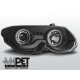 Lampy przód CHRYSLER 300M 99-04 - BLACK Angel Eyes LPCH14