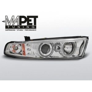 Mitsubishi Galant 8 96-06 clear Angel Eyes CHROM ringi LPMI13