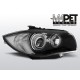 Lampy przód BMW E87 / E81 / E82 / E88 04-11 BLACK Angel Eyes LED LPBMD5