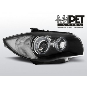 BMW 1 E87 / E81 04-11 BLACK Angel Eyes ringi LED FK LPBMD5