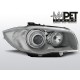 Lampy przód BMW E87 / E81 / E82 / E88 04-11CHROM Angel Eyes LED LPBMD4