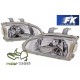 Lampy przód Honda Civic 91-95 clearglass CHROM LPHO14
