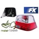 Lampy tył VW Golf 4 clear RED WHITE - czerwono / białe LTVW03 DEPO