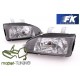 Lampy przód Honda Civic 91-95 clearglass BLACK LPHO15