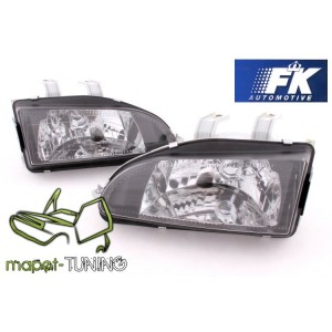 Honda Civic 91-95 clearglass BLACK LPHO15