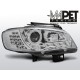 Lampy przód Seat Ibiza 99-02 - diodowe CHROM - kierunkowskaz LED LPSE21