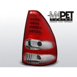 Toyota Land Cruiser 120 - Red White LED diodowe LDTO07