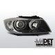 Lampy przód BMW E90 / E91 Angel Eyes BLACK diodowe Ringi LED LPBME4
