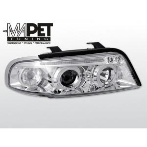 Audi A4 94-98 CHROM Angel Eyes soczewkowe Ringi LPAU33