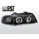 Lampy przód Audi A4 B5 94-98 BLACK Angel Eyes soczewkowe Ringi czarne LPAU34