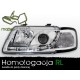 Lampy przód Audi A3 8L 96-00 - DayLight CHROM LED - do Jazdy dziennej - LPAU61