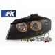 Lampy przód Audi A3 8P 03-08 BLACK Angel Eyes soczewkowe Ringi LPAU78