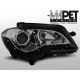 Lampy przód VW Touran - BLACK LED - Diodowe DEPO LPVWF5