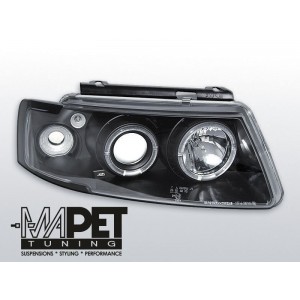 VW Passat B5 3B clear Angel Eyes BLACK soczewka ringi LPVW13
