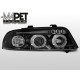 Lampy przód Audi A4 B5 99-00 BLACK Angel Eyes soczewkowe czarne Ringi LPAU15