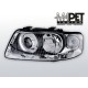 Lampy przód Audi A3 00-03 CHROM soczewkowe S3 Look - LPAU07