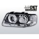 Lampy przód Audi A3 8L 00-03 CHROM soczewkowe S3 Look - LPAU07